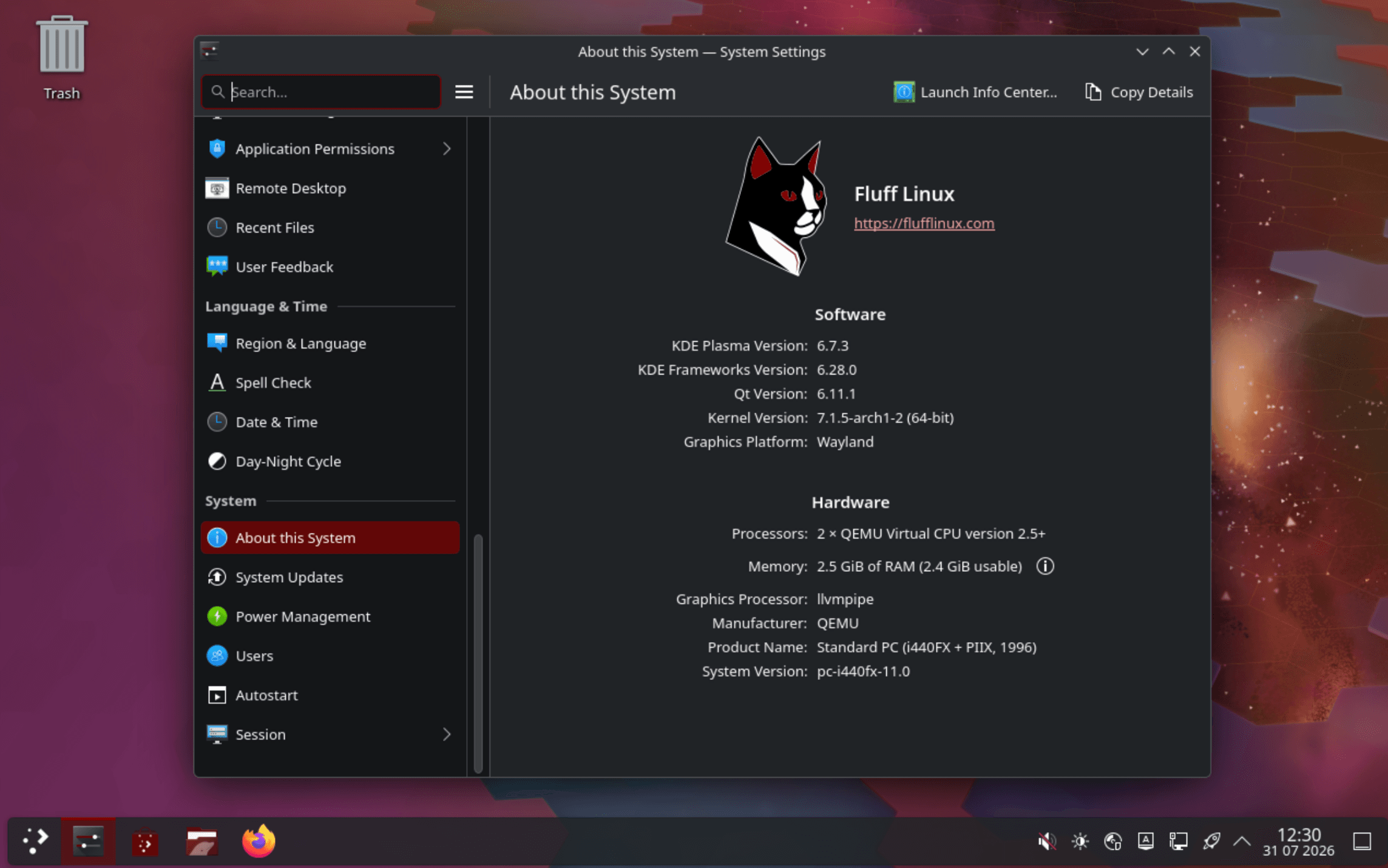 Fluff Linux screenshot