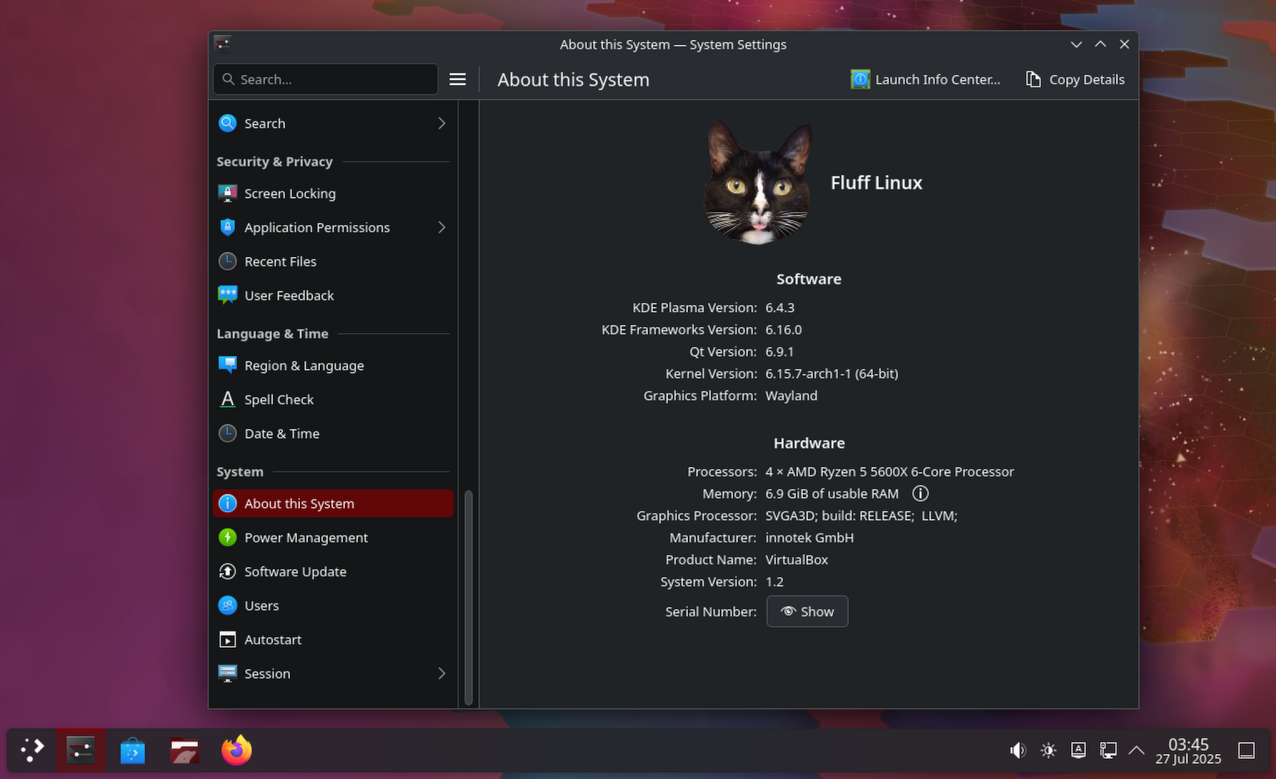 Fluff Linux Desktop Screenshot